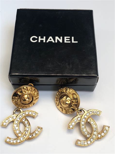 chanel earrings round|chanel earrings price clip.